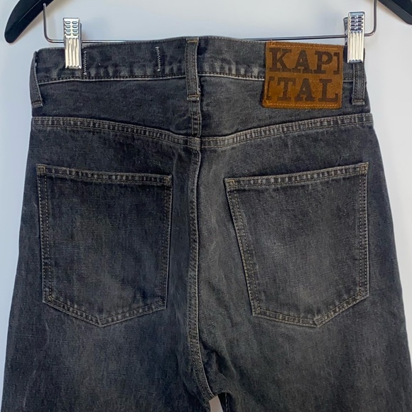Kapital Other - Kapital straight 5P OKABILLY Jeans Size 32 Gray Black